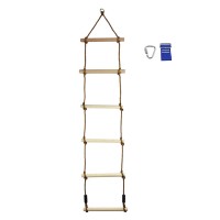 Garden Backyard Single-headed Climbing Wooden Rope Ladder