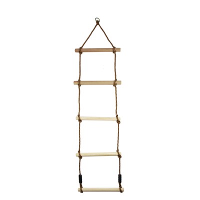 Outdoor Playground Single-headed Climbing Wooden Rope Ladder